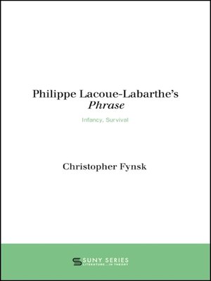 cover image of Philippe Lacoue-Labarthe's Phrase